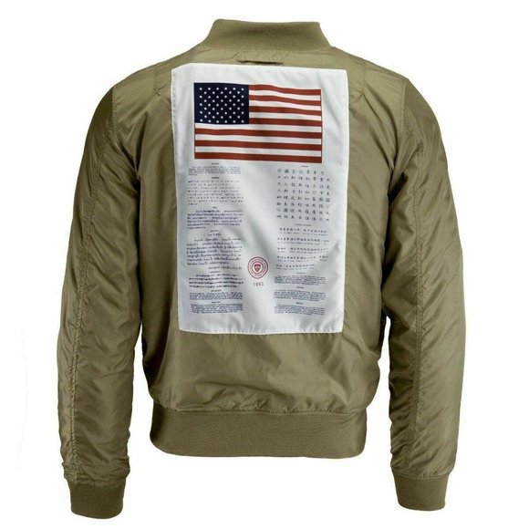 Alpha Industries Jacket XL Mens L-2B DragonFly Blo - Picture 4 of 4